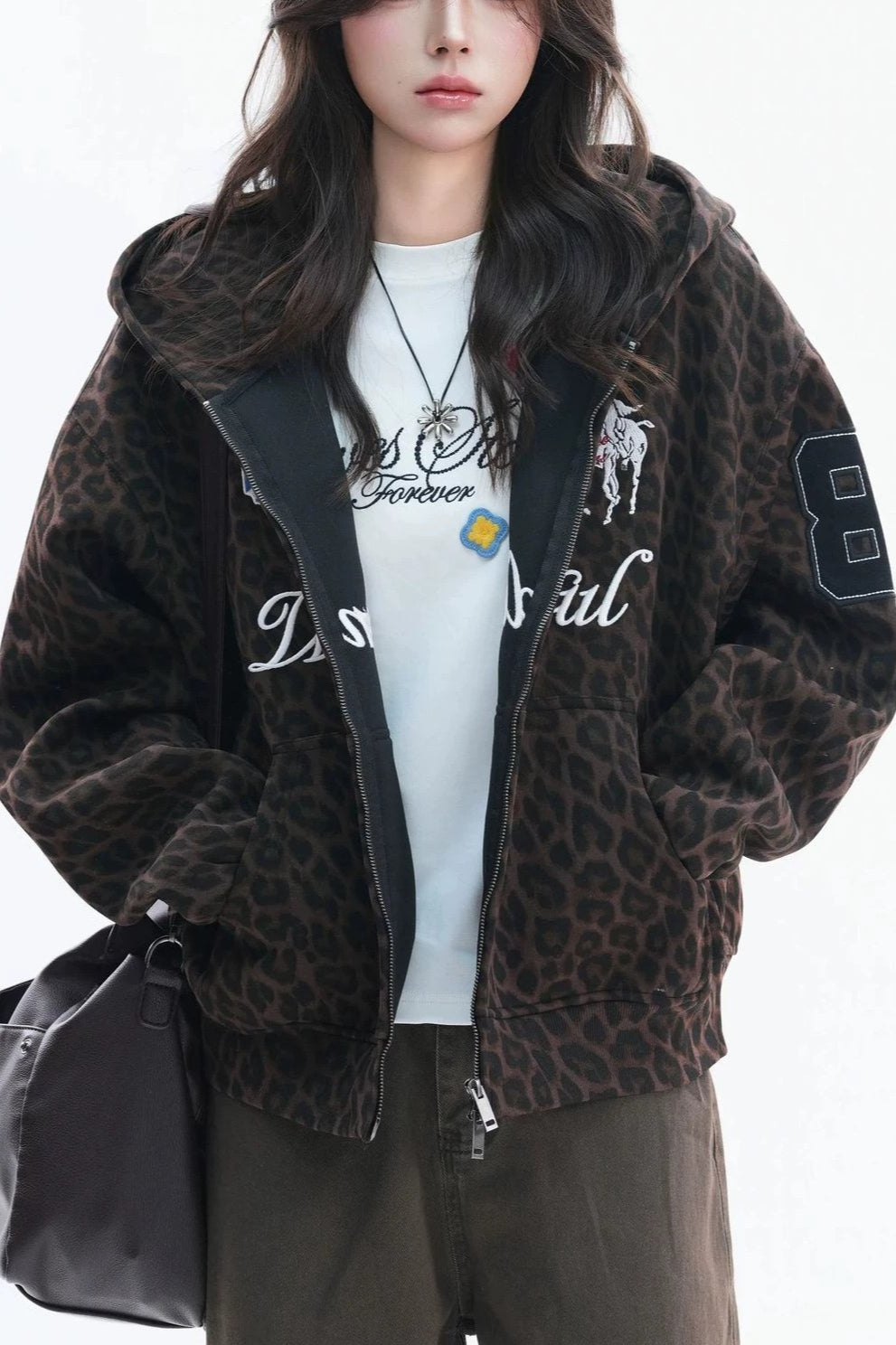 GothicPunkEmbroidered Graphic Hoodie Cardigan