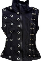 Gothic Grommet Sleeveless Vest Top