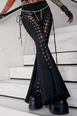 Punk Grunge Denim Cargo Streetwear Pant