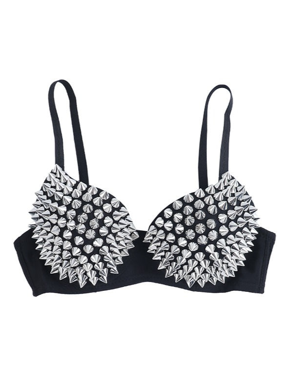 Dark Punk Rivet Embellished Corset
