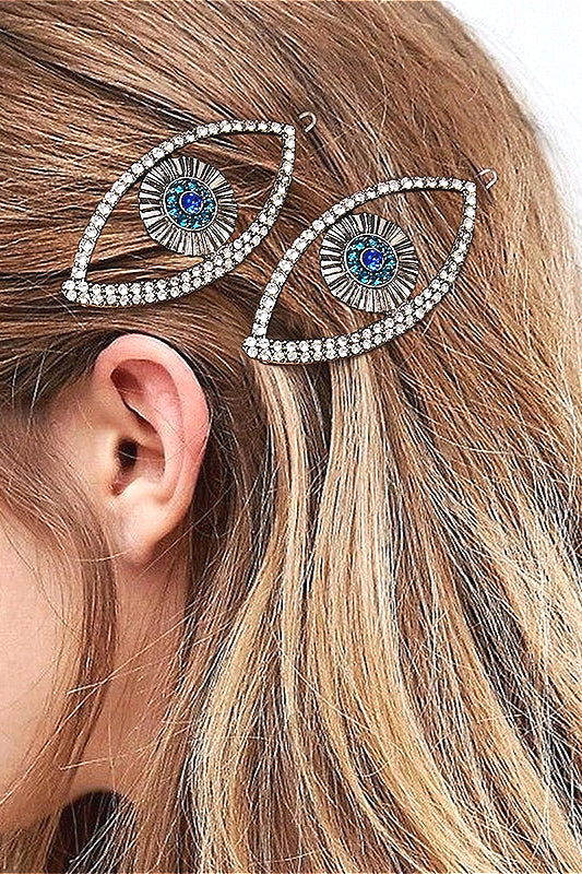 Gothic Evil Eye Rhinestone Hair Accs Main image
