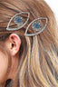 Gothic Evil Eye Rhinestone Hair Accs