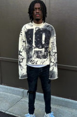 Hip-hop Number Print Y2K Hoodie