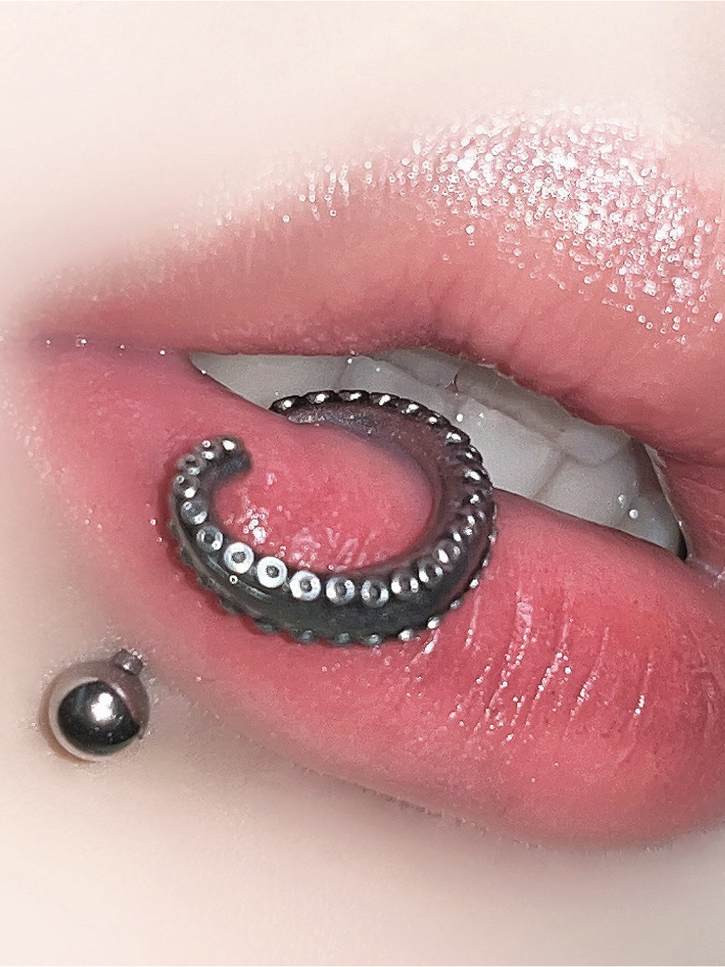 Dark Cthulhu Tentacle Lip Stud Secondary image