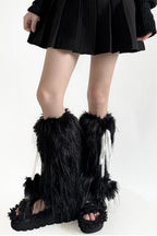 Fluffy Tassel Leg Warmer Socks