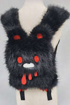 Fluffy Bear Character Backpack Bags