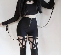 Hollow Out Gothic Pant