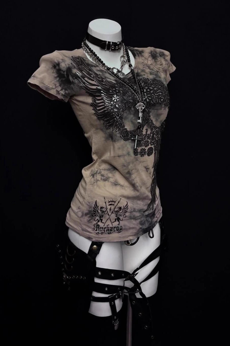 Printed Ruched Slim T-shirt Main image