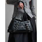 Y2K Spicy Girls Harajuku Gothic High Street Red Punk Crossbody Shoulder Bag Halloween