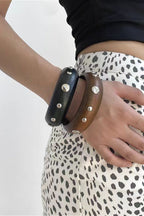 Retro Vintage Y2K Wooden Bracelet