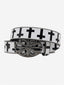 Gothic Punk Cross Inlaid Leather Belt