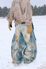 Trendy Hole Patched Denim Pants