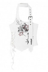 Y2K Halter Camisole Off-Shoulder Tank Top