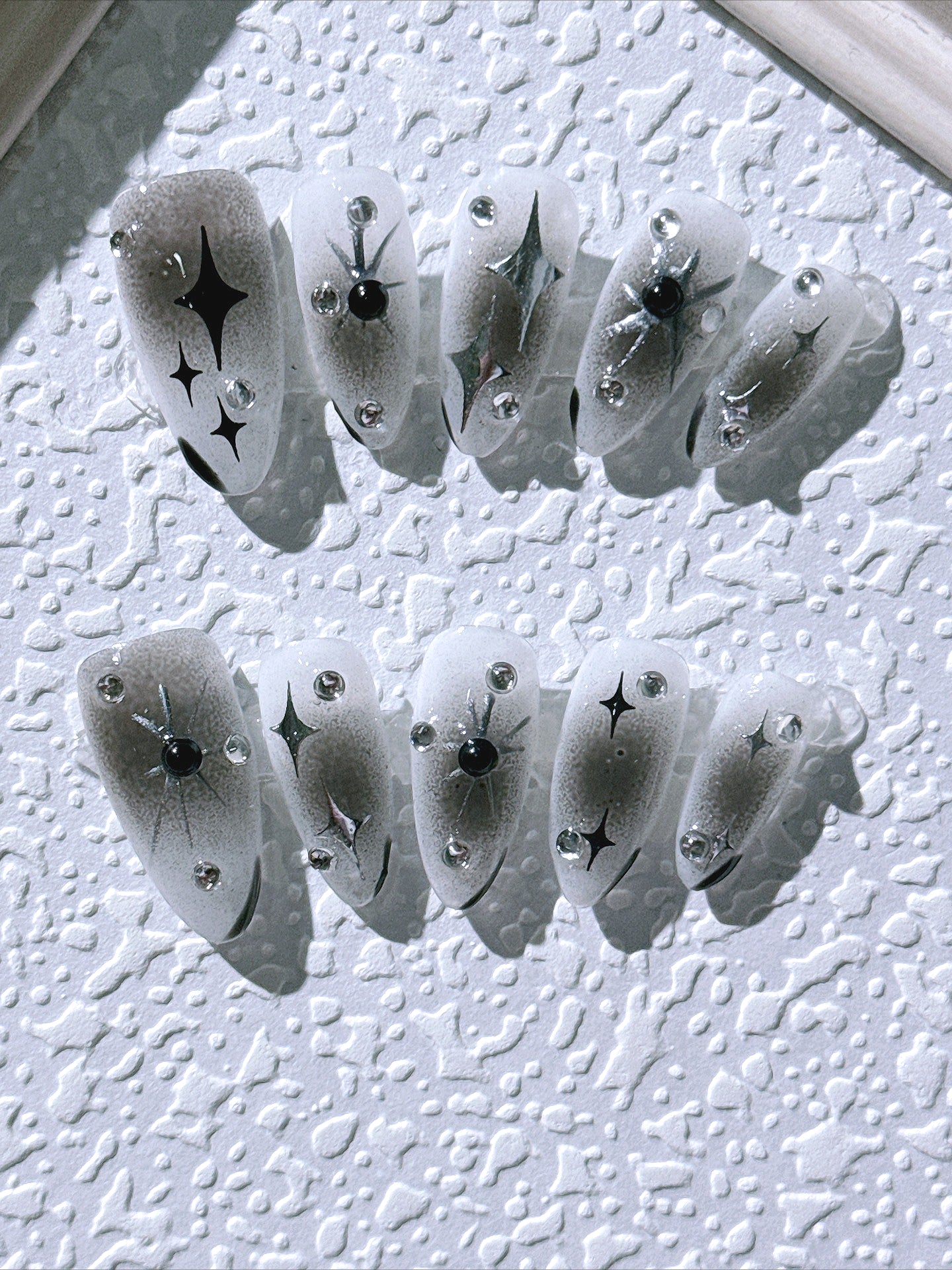 Aesthetic Cold Dark Press On Nails