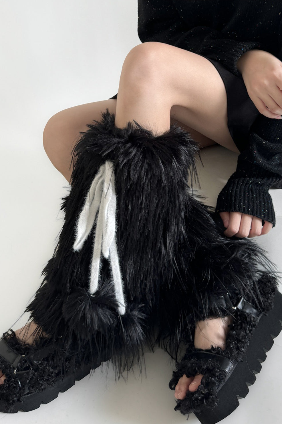 Fluffy Tassel Leg Warmer Socks