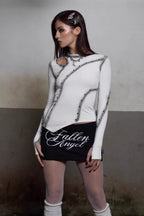 Angel Wing Graphic Mini Skirts