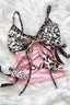 Furry Leopard Lace Patchwork Cami