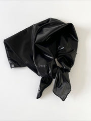 Liquid Silver Metallic Scarf Hat