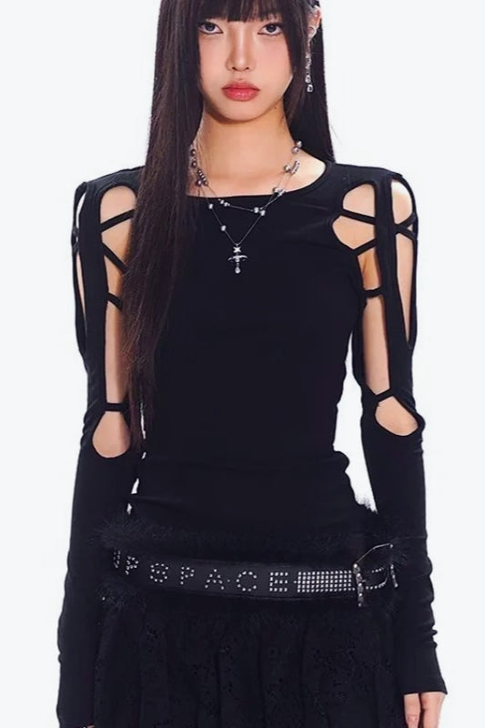 Y2K Gothic Print T-Shirt Main image