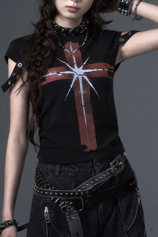 Street Style Cross T-Shirt Secondary image