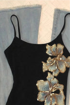 Lily Beaded Embroidery Print Cami