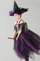 Spider Sleeve Dress Kid Halloween Costume