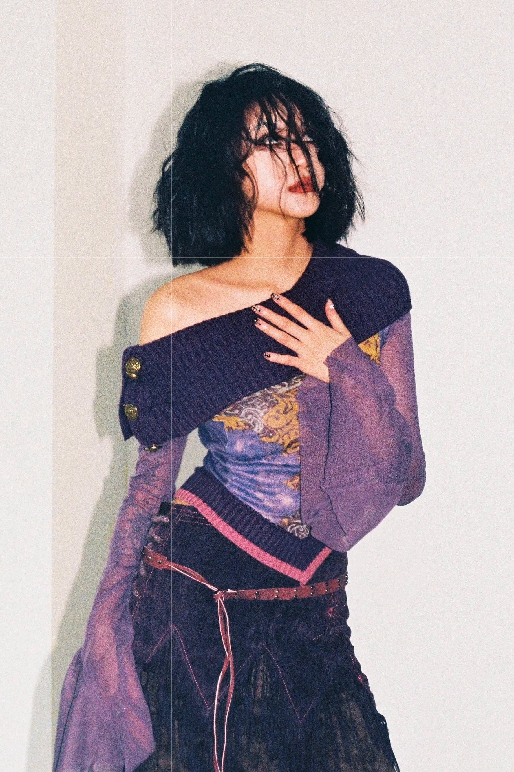 Y2K Off Shoulder Mesh Tank Top