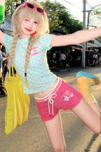 Drawstring Beach Hot Pants