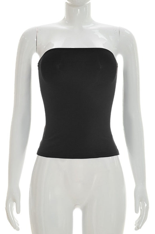 Fitted Bandeau Top with Chiffon Shawl