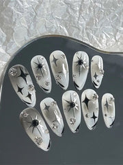 Aesthetic Cold Dark Press On Nails