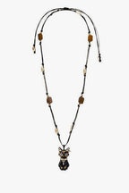 Ancient Egypt Eye Symbol Kitty Charm Necklace