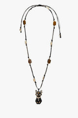 Ancient Egypt Eye Symbol Kitty Charm Necklace