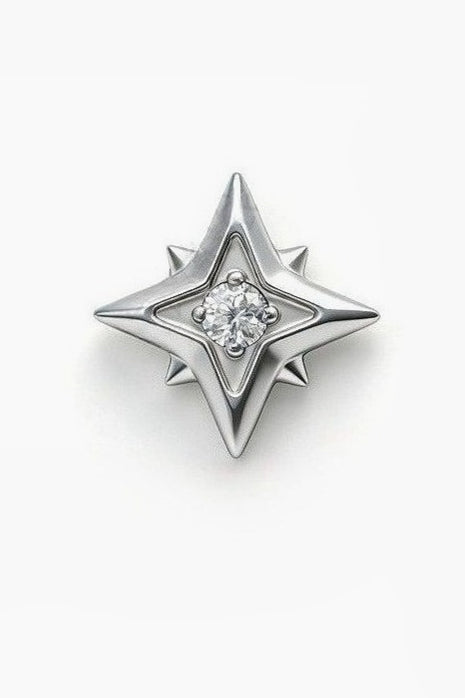 Zircon Angel Wing Lip Stud Secondary image