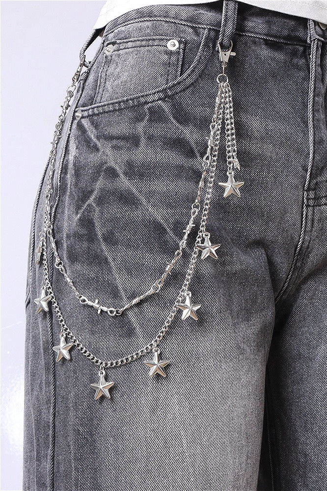 Metal Star Spike Waist Chain