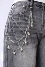 Metal Star Spike Waist Chain