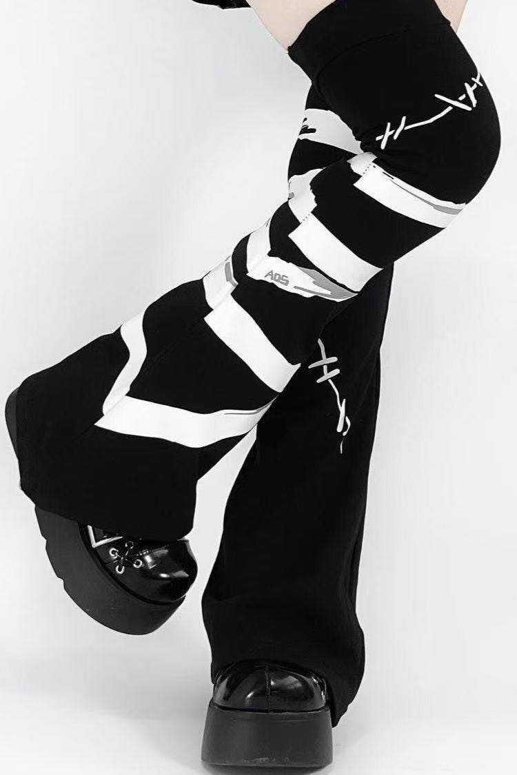 Japanese Y2K Aby Style Bandage Over-Knee Leg Warmers