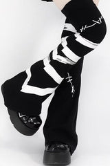 Japanese Y2K Aby Style Bandage Over-Knee Leg Warmers