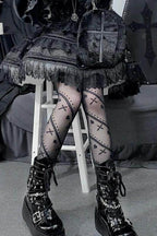 Lolita Heart Stripe Print Tights