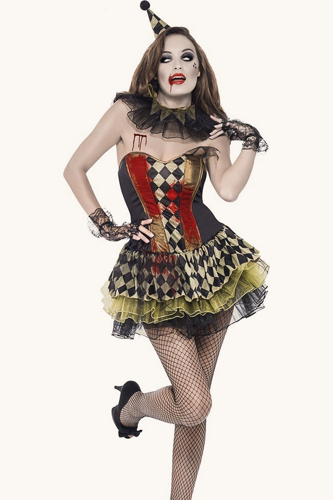 Vampire Circus Clown Halloween Costume Secondary image