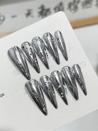 Futuristic Cyber Electronic Press On Nails