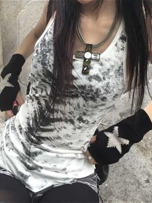 Y2K Street Animal Print Tank Top Secondary image
