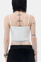 Gothic Print Lace Cami