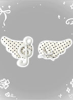 Polka Dot Musical Note Angel Wing Hair Accs
