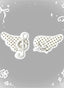 Polka Dot Musical Note Angel Wing Hair Accs