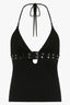 Rock Low Neck Buckle Halter Top