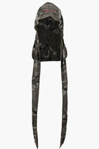Street Destroy Camo Embroidery Long Tail Hat