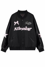 Star Bow Graphic Varsity Jackets
