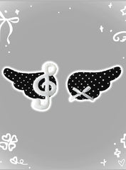 Polka Dot Musical Note Angel Wing Hair Accs