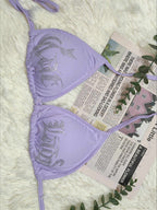 Rhinestone Y2K Cami Swimwear