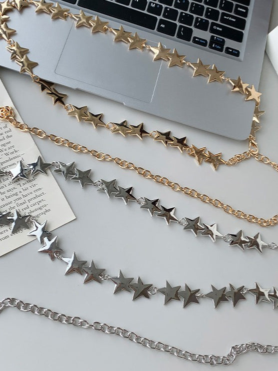 Y2K Star Retro Metal Waist Chain